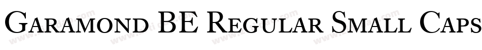 Garamond BE Regular Small Caps & Oldstyle Figures字体转换